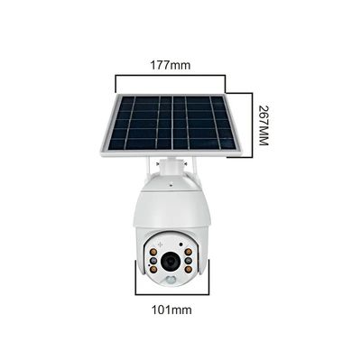 1080P Tuya App Wireless Solar Cctv Ptz Security Camera 4g Sim Card Wifi Outdoor Solar Network Camera
