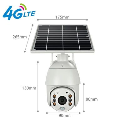 Human Detection 1080p 4g Solar Battery Ptz Camera Cloud Storage Wireless Solar 4g Camera