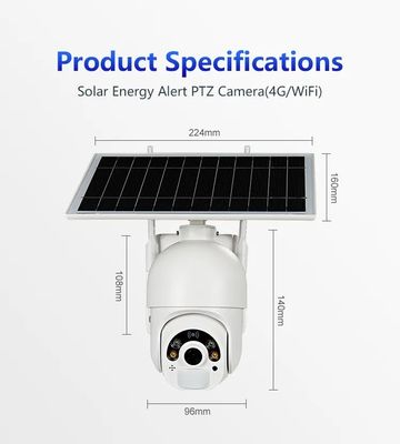 Ultra Low Power 4G Solar Camera Build In Rechargeable Battery 2MP Camera