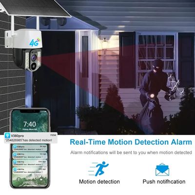1080P HD Smart Security 4G Night Vision CCTV Camera Solar Powered Wifi PTZ IP Camera