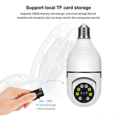 360 Degree Color Night Vision Wireless Wifi Light Bulb Camera Home Security CCTV Camera