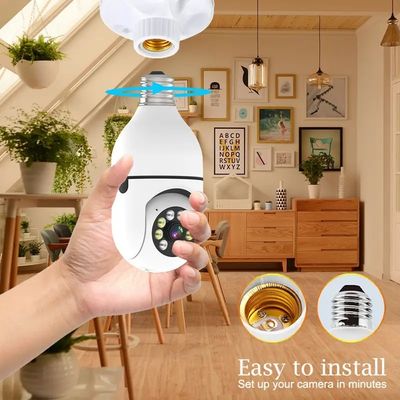 Portable 128GB Tuya Smart Life 2MP CCTV Camera 360 1080P 5G Security Guard Bulb Camera