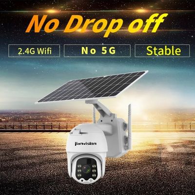 Wifi Outdoor PTZ Camera 1080P 2 Way Audio Surveillance Solar CCTV Camera With Sim Card