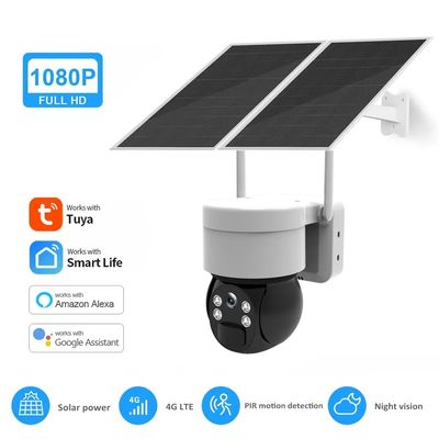 High Capacity Battery 3MP 4MP HD Camera 4G LTE Sim Outdoor Solar Powered for Garden Yard