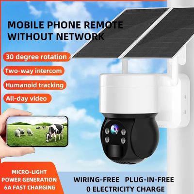 High Capacity Battery 3MP 4MP HD Camera 4G LTE Sim Outdoor Solar Powered for Garden Yard