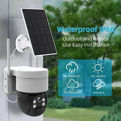 3MP WIFI 4G Solar Powered Camera PTZ CCTV Camera With SIM Card Human Detection Solar Camera Outdoor