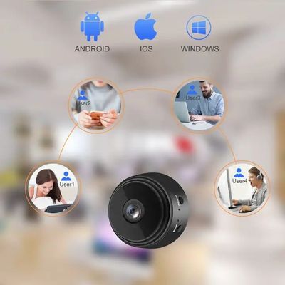 ABS Infrared Small Wireless Security Cameras , CCTV P2P Tiny Spy Camera Wireless