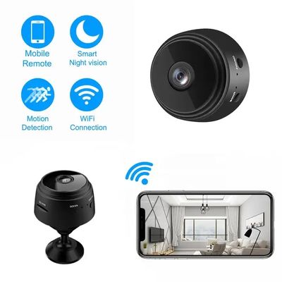 ABS Infrared Small Wireless Security Cameras , CCTV P2P Tiny Spy Camera Wireless