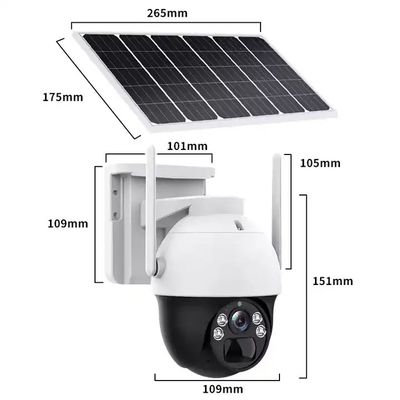 3G 4G LTE Solar Panel Security Camera 4MP Wireless For Outdoor