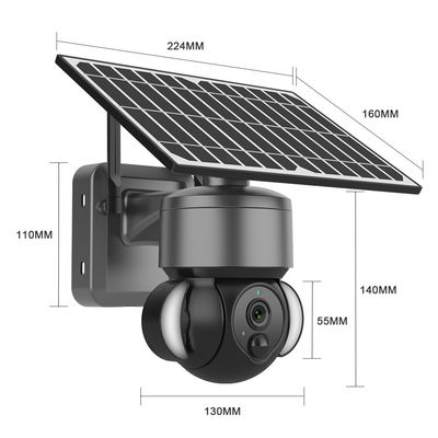 Weatherproof Durable 4G Outdoor Camera Solar , Practical Solar Powered 4G CCTV Camera