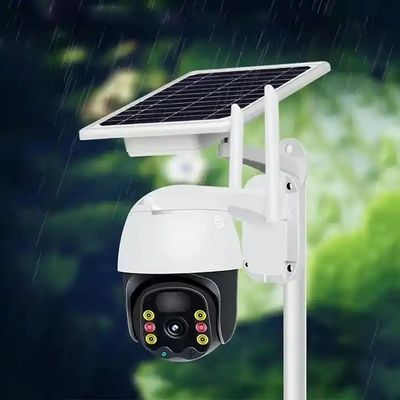 4G WiFi Practical Solar Panel Security Camera PTZ Outdoor Indoor