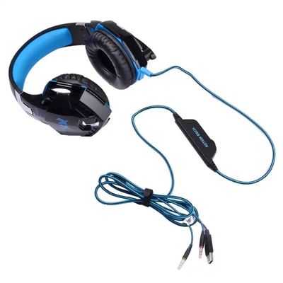 Computer Stereo Gaming Headphones Kotion EACH G2000 With Mic LED Light Earphone Over Ear Wired Headset For PC Game