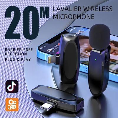 Mini Microphone No App Needed Lavalier Wireless Microphone For Iphone