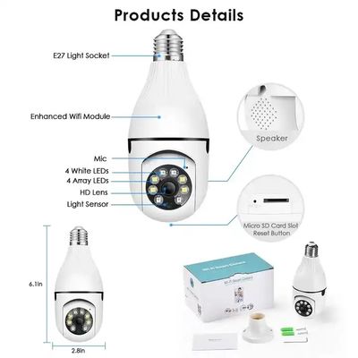 CE 360 Degree Home Indoor Security Camera LED Light Bulb Camera 720P