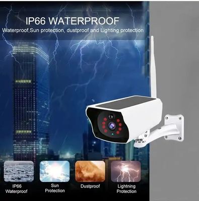 Night Vision 1.3W Solar 4G CCTV Camera , CMOS 4G Solar Powered Security Camera