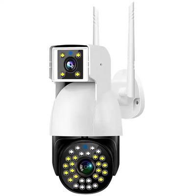 Outdoor Wifi Wireless Camera System 4MP 4G CCTV Security Video Dual Lens  IP Network PTZ