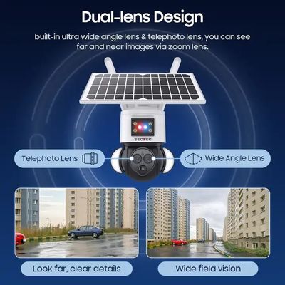 WiFi Night Vision Low Power PIR Wireless Solar 4G PTZ Camera
