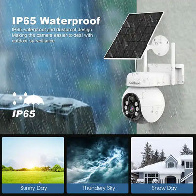 4G 4MP Outdoor Camera With Sim Card Waterproof IP65 Solar PIR Human Detection PTZ Floodlight Camera