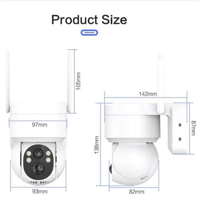 Wireless Outdoor PTZ Solar Cctv Camera Night Vision Camara De Seguridad Wifi Exterior Solar Wi-Fi Security Camera