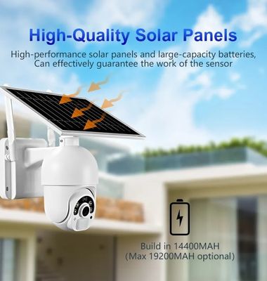 Ultra Low Power 4G Solar Camera Build In Rechargeable Battery 2MP Camera