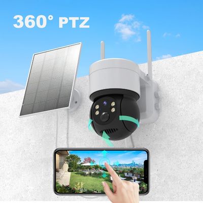 Solar Security Camera Outdoor Wifi Ptz Camera met zonnepaneel Wireless IP CCTV 7800mA oplaadbare batterij