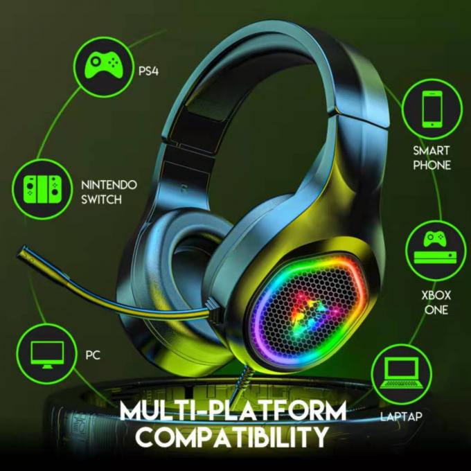 Фабрика G503 источника Голов-установила цыпленка еды шлемофона игры игру шлемофона встроенного Шум-отменяя светоизлучающую он 0