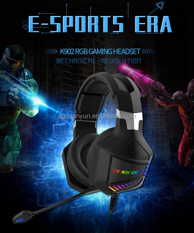 K902 Computer Headset With Microphone Noise Reduction Wired Gaming Headset 0