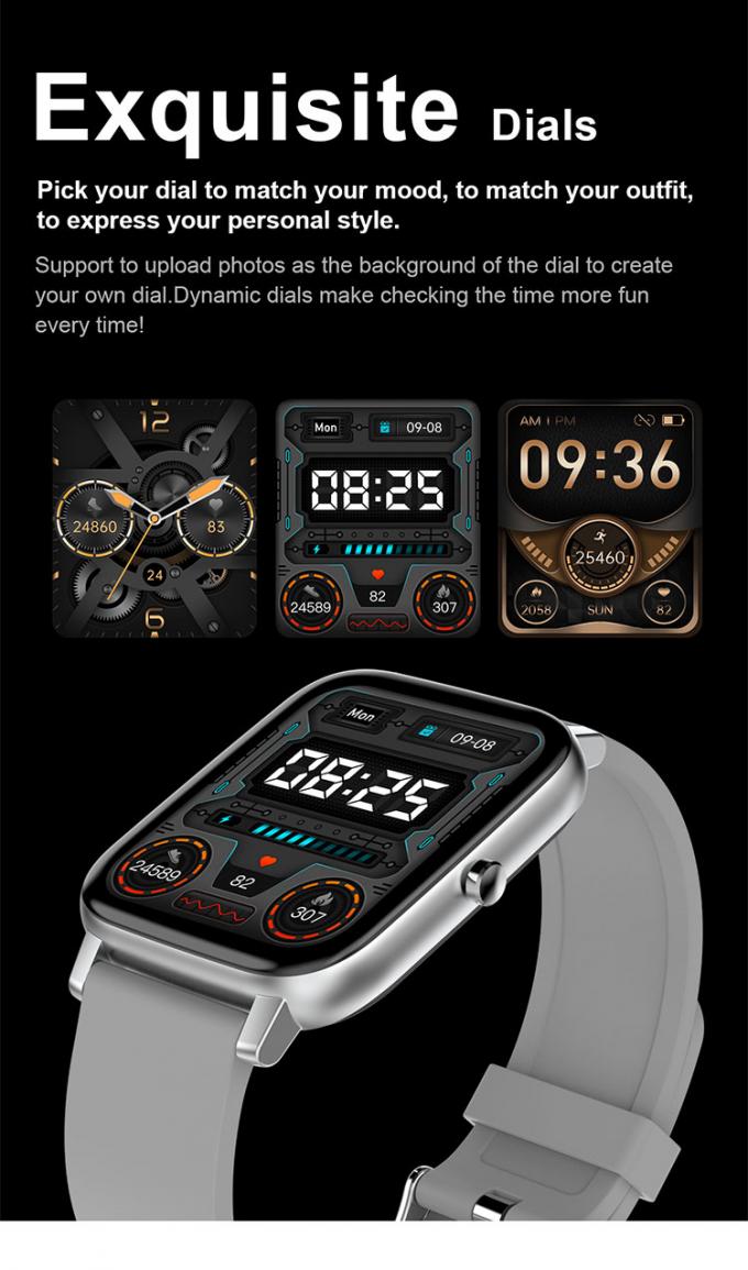 H80 Custom Dial Smart Watch Heart Rate Blood Pressure Bracelet 0